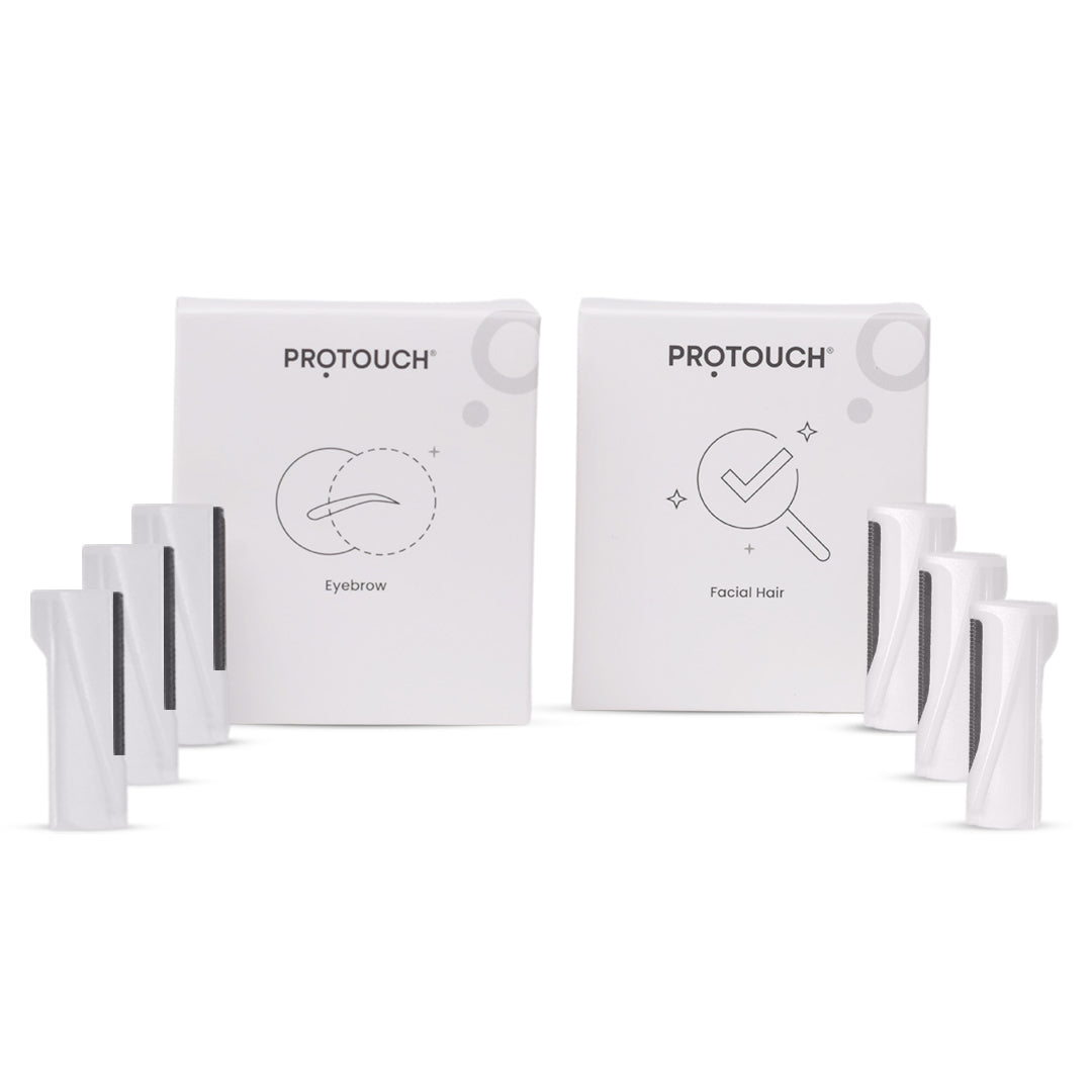 Facial Hair Removal & Eyebrow Trimming Attachments Combo - Set of 3 Tips | (Replacement Tips for our Dermaplaning Device)