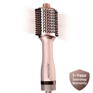 Protouch Born To Shine 2‑in‑1 Styling Blow Brush – Drying, Straightening & Styling Tool for Smooth, Shiny Hair
