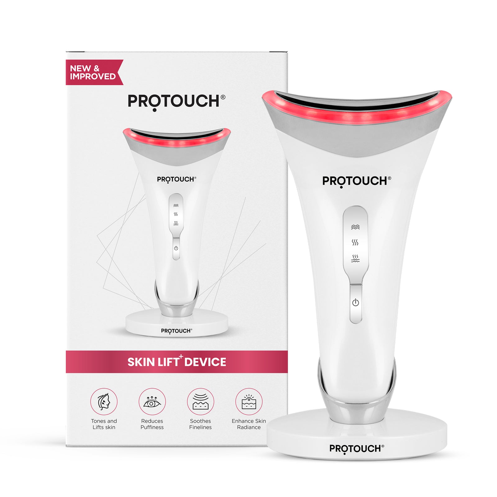 Skin Lift LED Powered Face Massager for At-Home Facial Care (New & Improved)