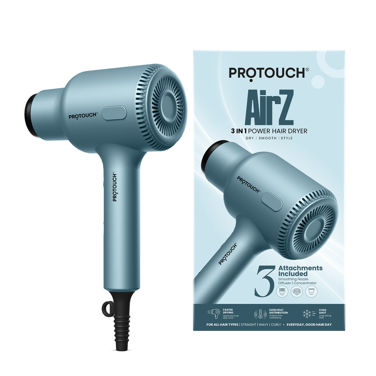 PROTOUCH AirZ 3-in-1 Power Hair Dryer