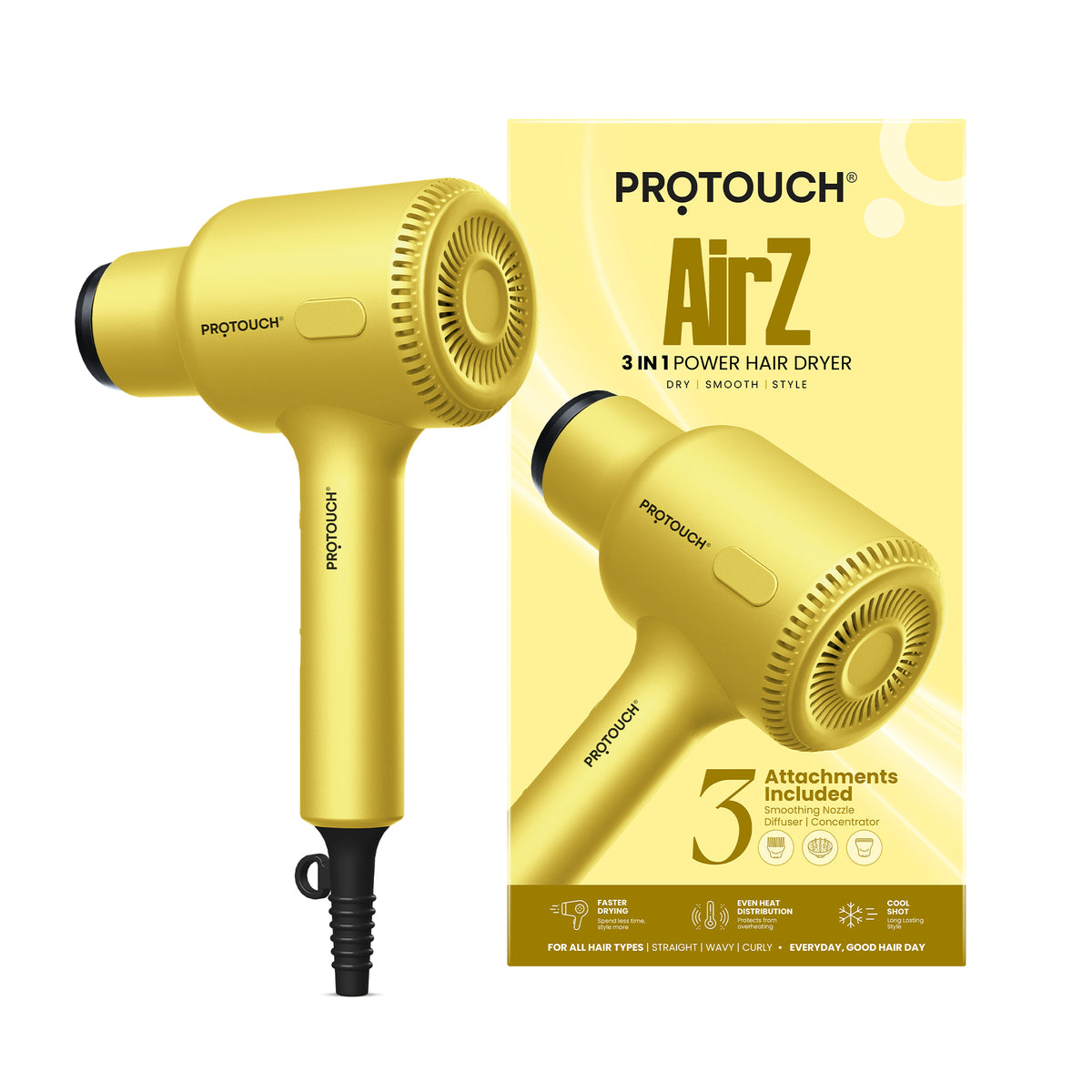 PROTOUCH AirZ 3-in-1 Power Hair Dryer