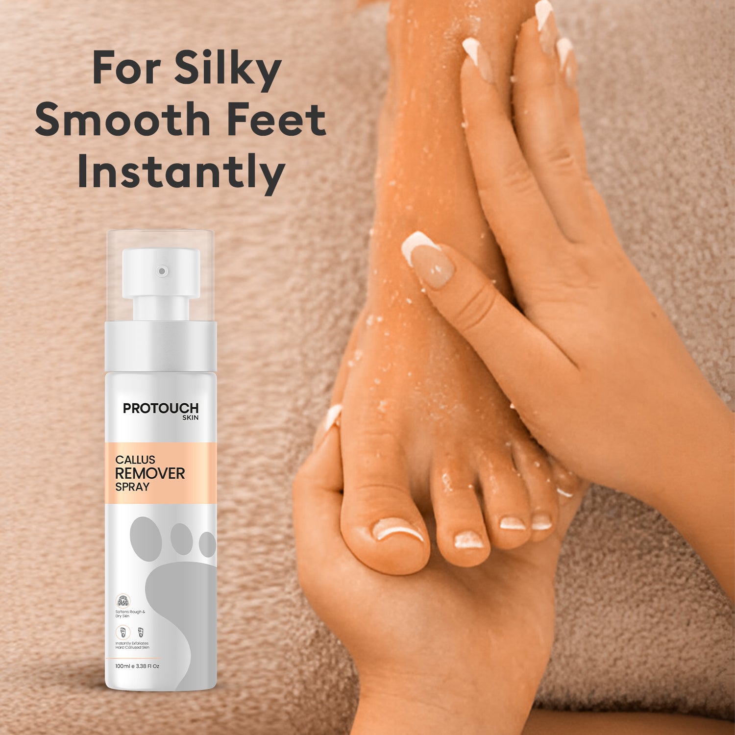 Pro Pedicure Combo | Callus Remover Spray | Feet Lotion | Instantly Smooth & Soft Feet
