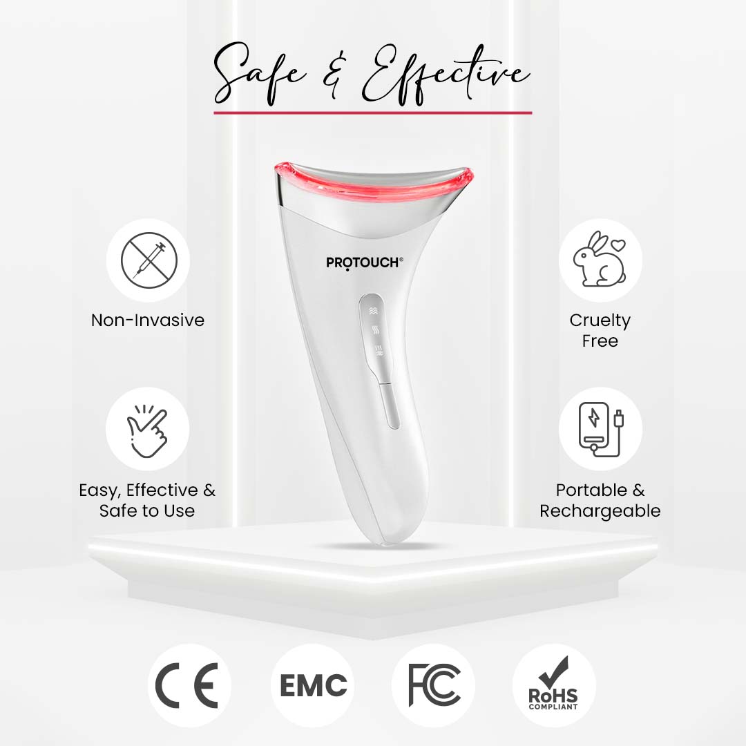 Skin Lift LED Powered Face Massager for At-Home Facial Care (New & Improved)