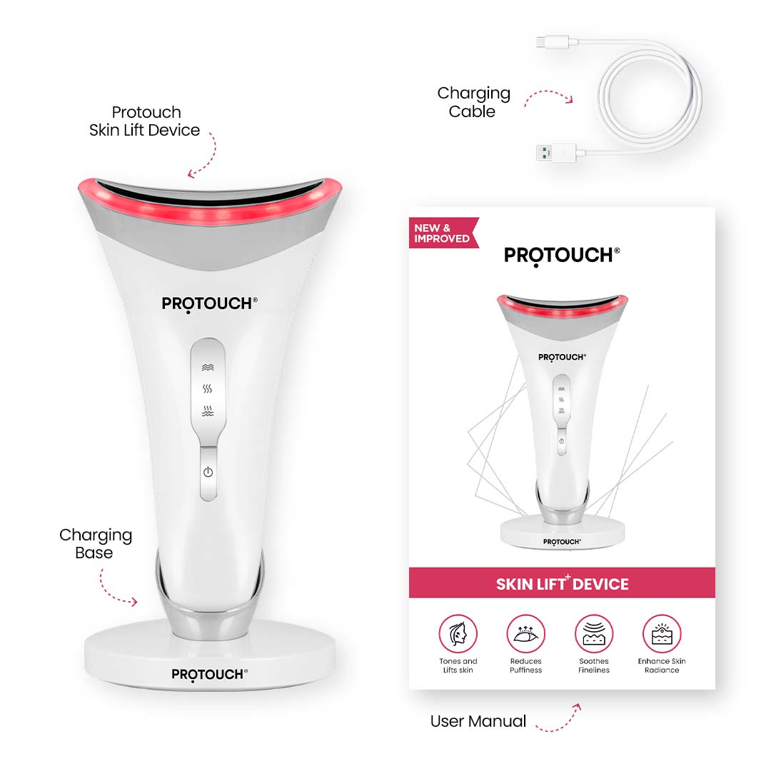 Skin Lift LED Powered Face Massager for At-Home Facial Care (New & Improved)