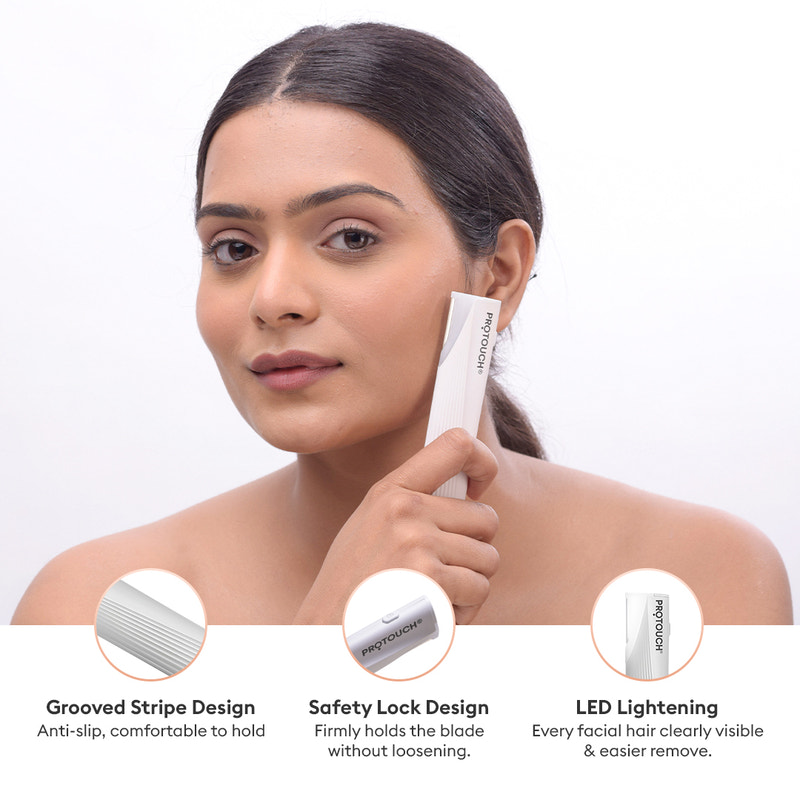 Dermaplaning Device | Electric 2 in 1 Facial Hair Removal & Eyebrow Grooming Device