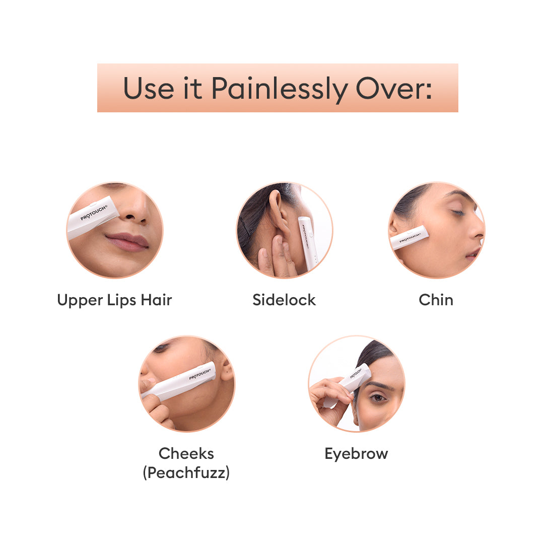 Dermaplaning Device | Electric 2 in 1 Facial Hair Removal & Eyebrow Grooming Device