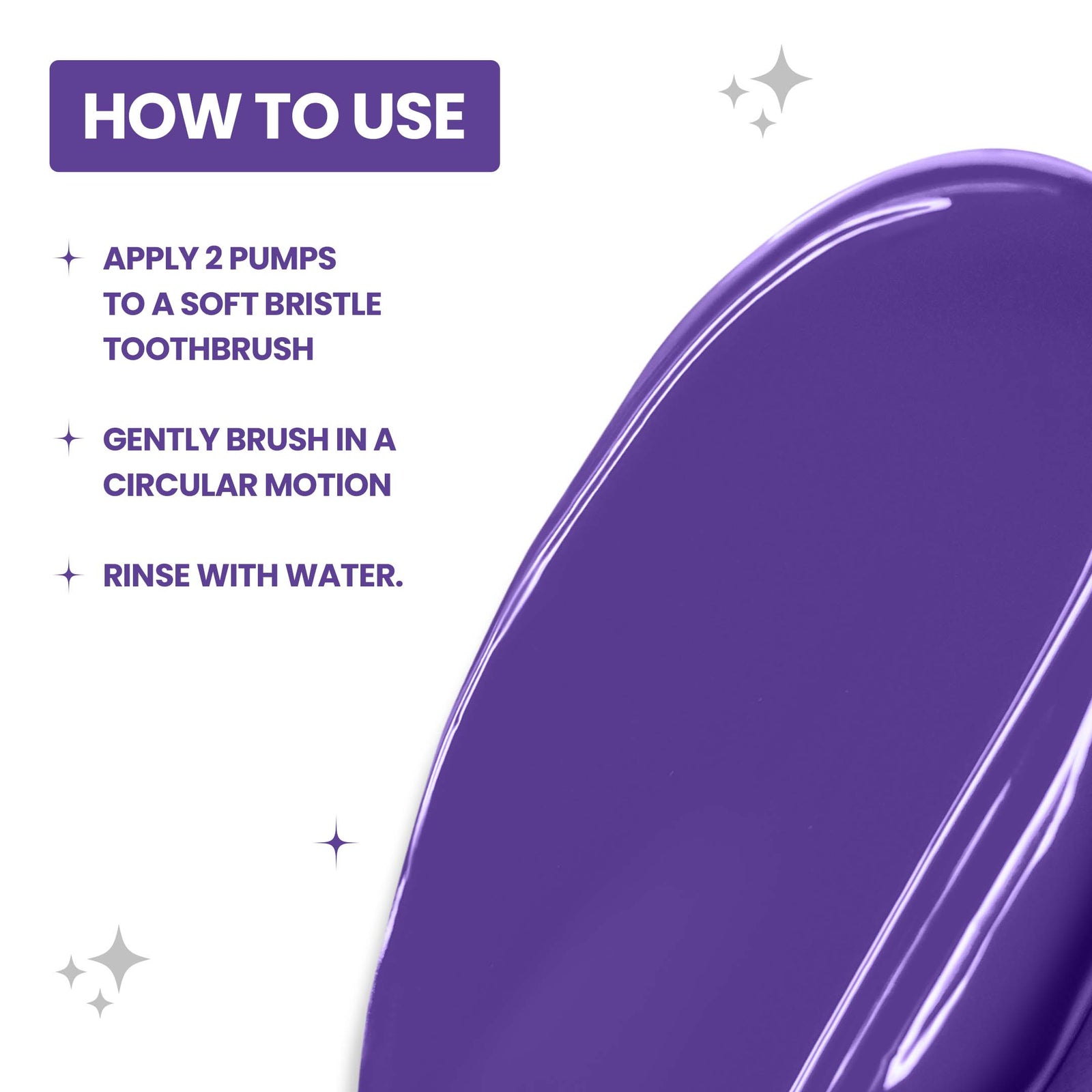 Purple Teeth Whitening Toothpaste Serum | Ultra bright, color-correcting Toothpaste for whiter teeth & Fresh breath