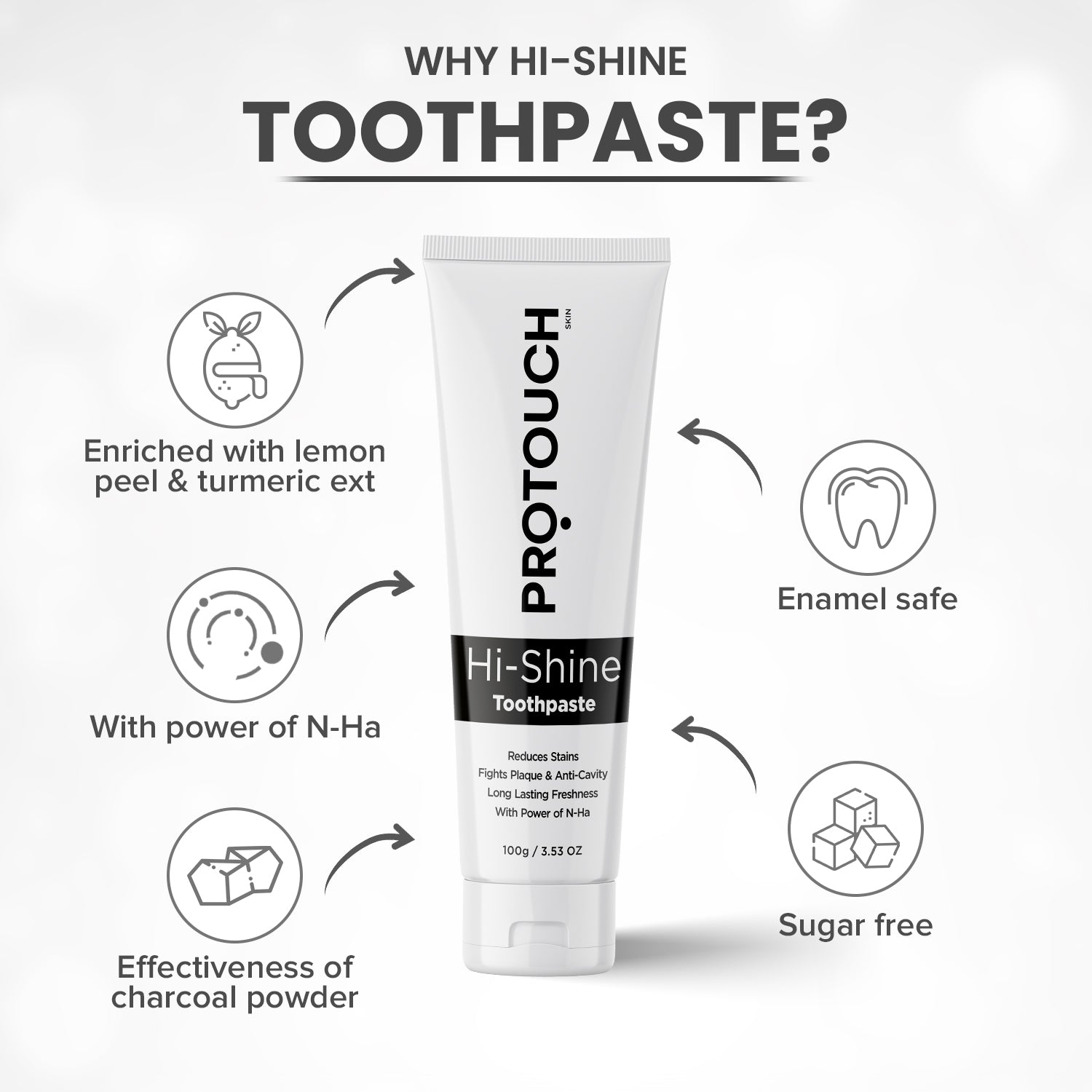 Teeth Whitening Bundle | Hi-shine Toothpaste & Purple Whitening Toothpaste for Stain Removal