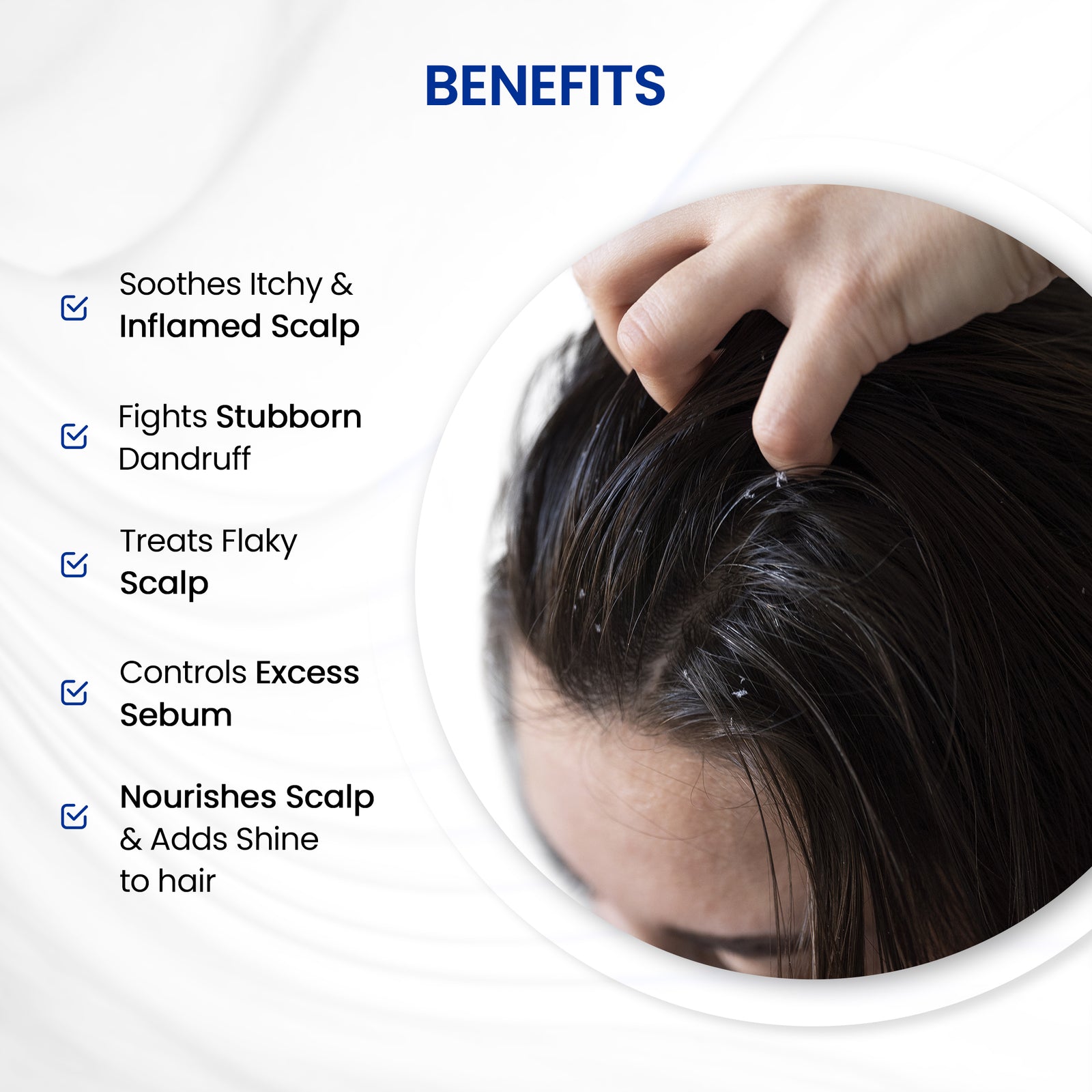 Anti Dandruff Drops with Salicylic Acid | Non Sticky | Prevents Dandruff, Itchiness & Extra Oil Without Drying
