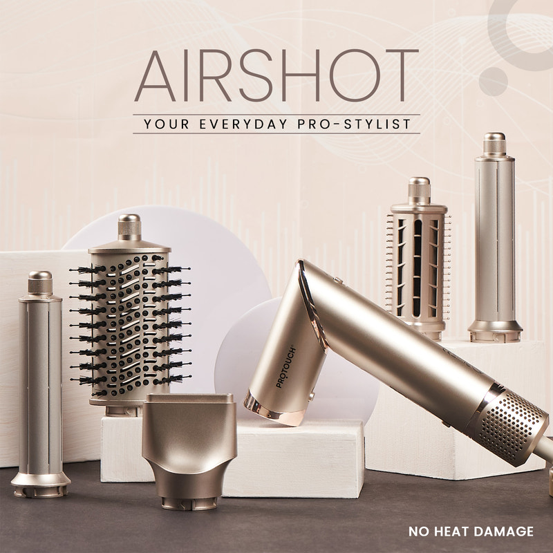 Airshot, All in 1 Hair Multi-styler | Curl, Smooth, Dry, Blow, Volume
