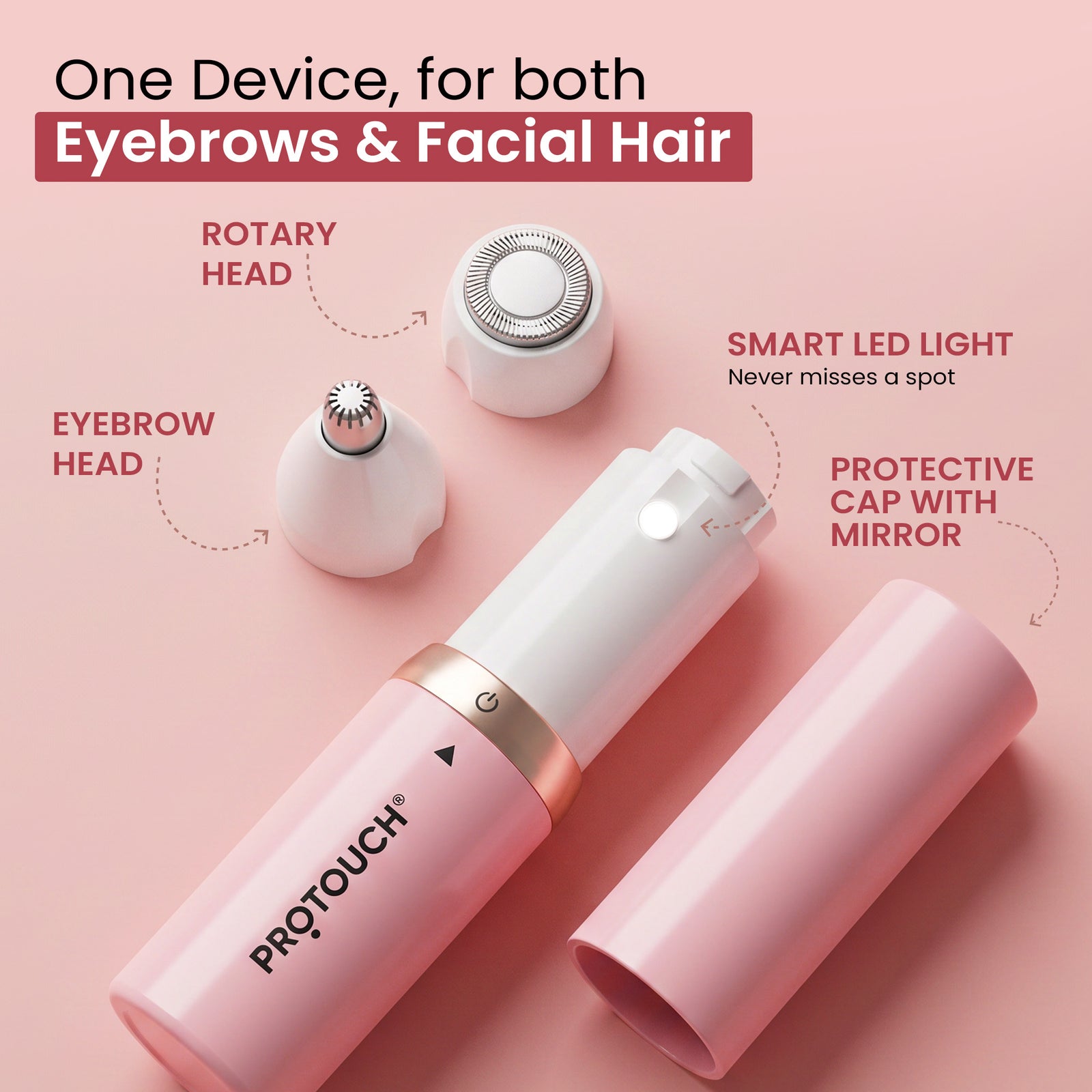 PROTOUCH SOS+ 2-in-1 Eyebrow & Facial Grooming Pen