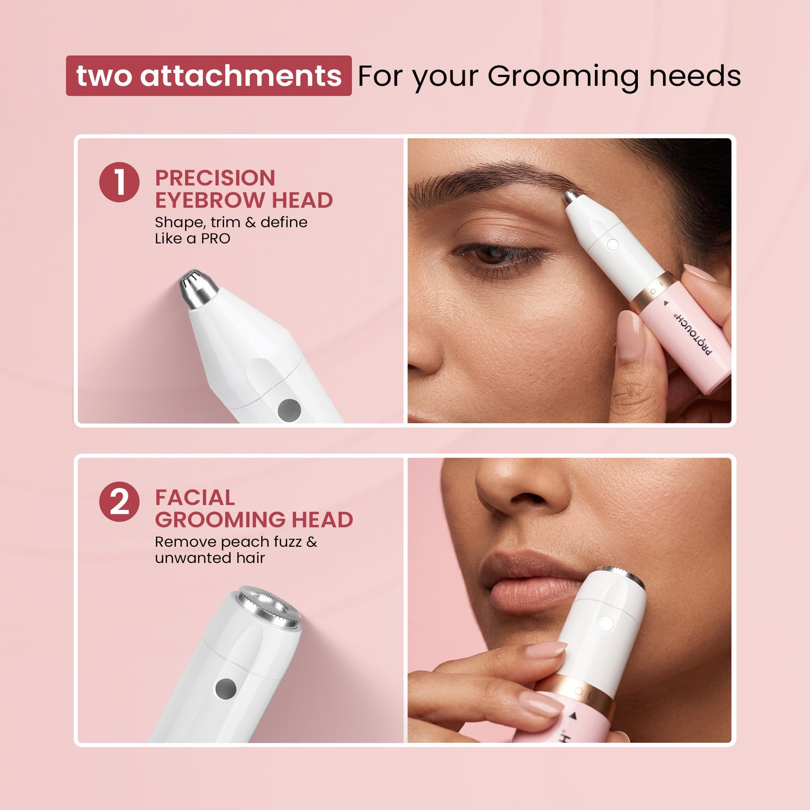 PROTOUCH SOS+ 2-in-1 Eyebrow & Facial Grooming Pen
