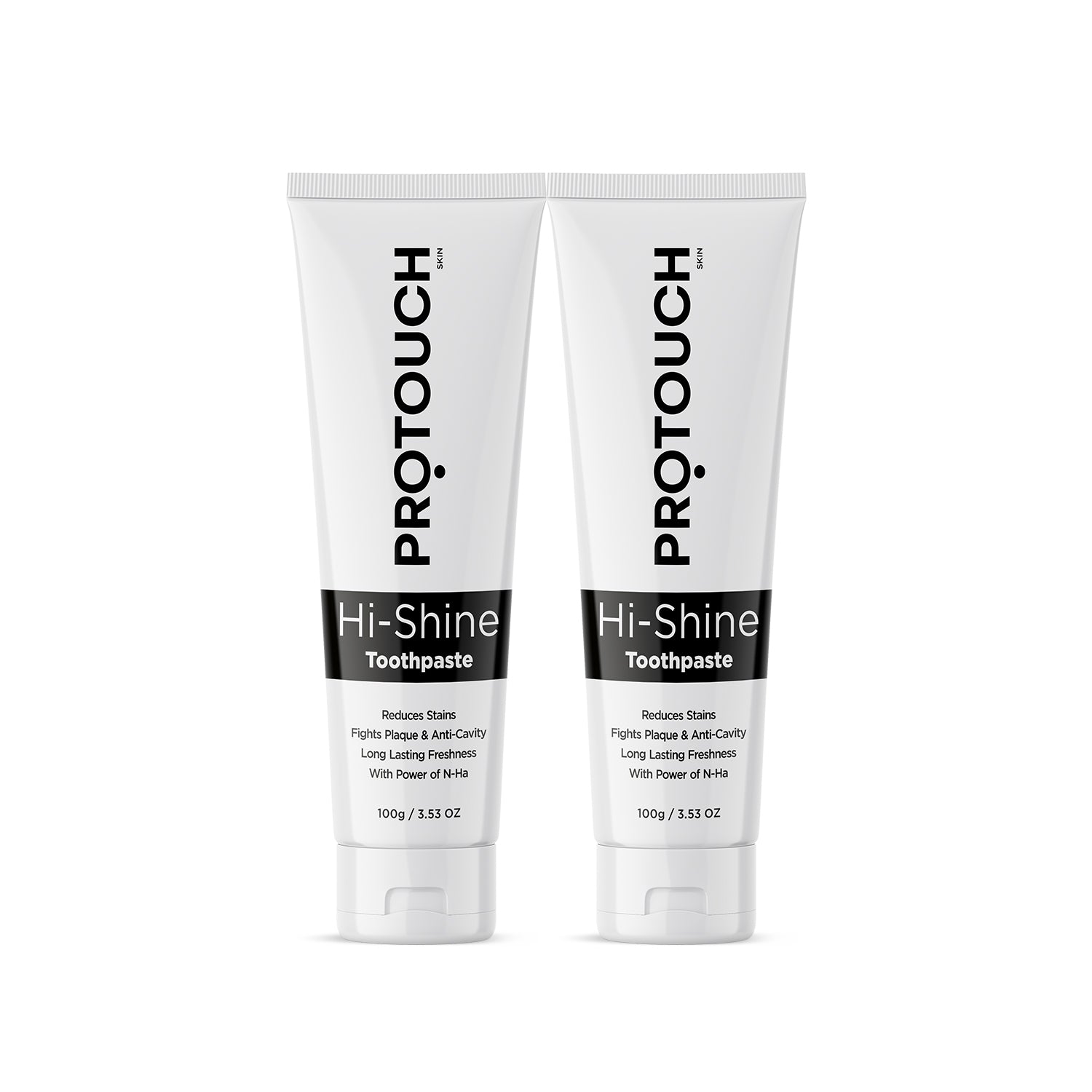 Hi-Shine Toothpaste (Pack of 2) | Whiter Teeth & Cavity Prevention with Deep Clean Charcoal