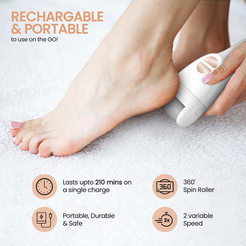 Bliss Callus Remover | Electric home pedicure device for smooth feet