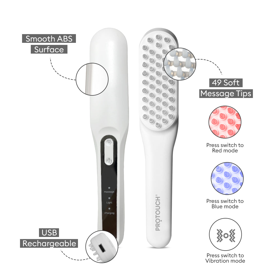 LED Hair Growth Therapy Comb | Advanced Hair Fall Treatment & Scalp Stimulation Device