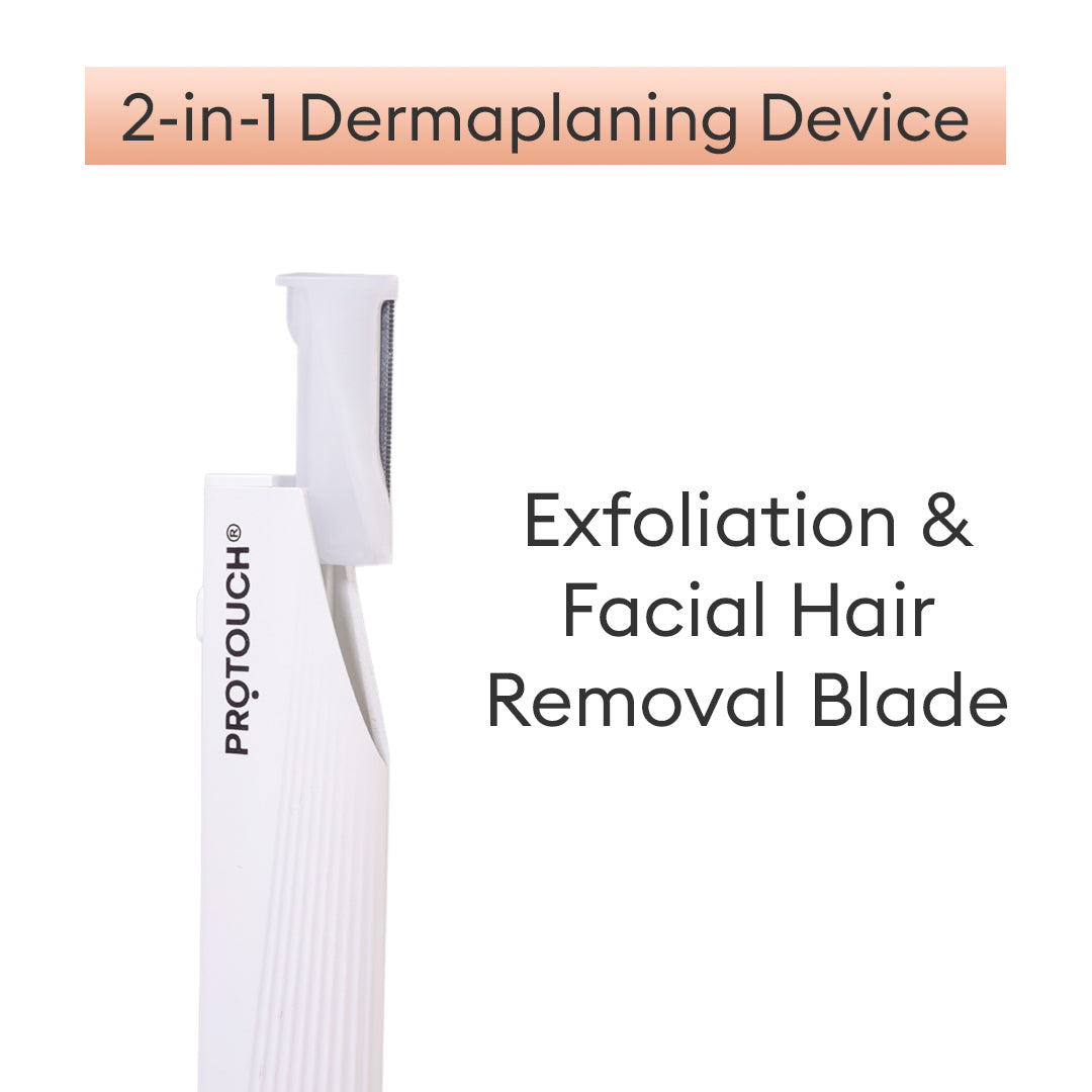 Dermaplaning Device | Electric 2 in 1 Facial Hair Removal & Eyebrow Grooming Device