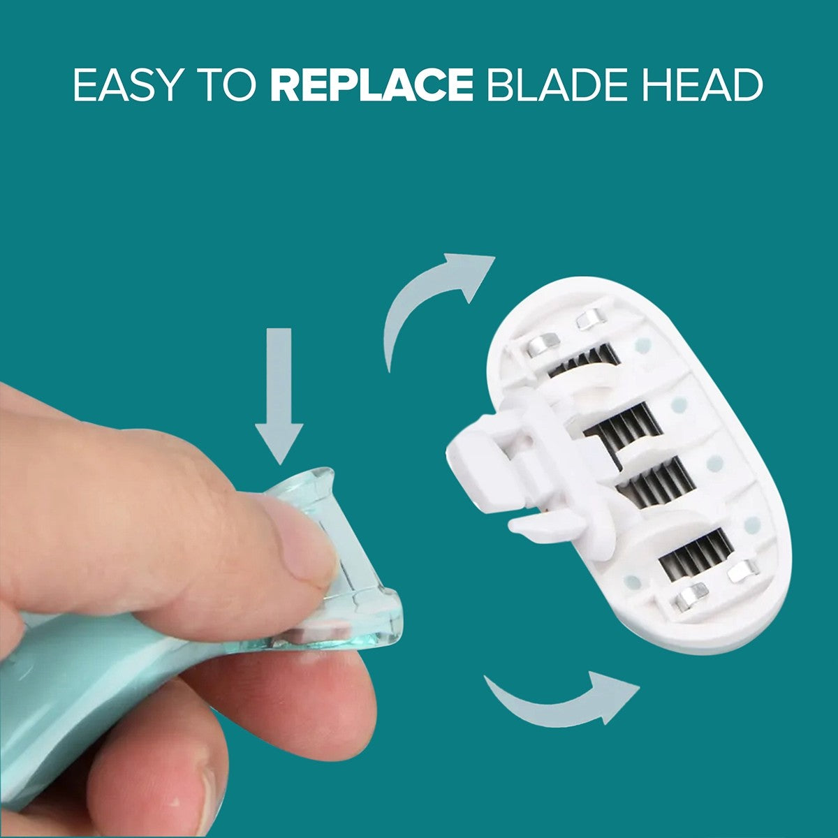 SOS Razor Cartridge | Painless & One Stroke Hair Removal Razor | 5-Blade Technology