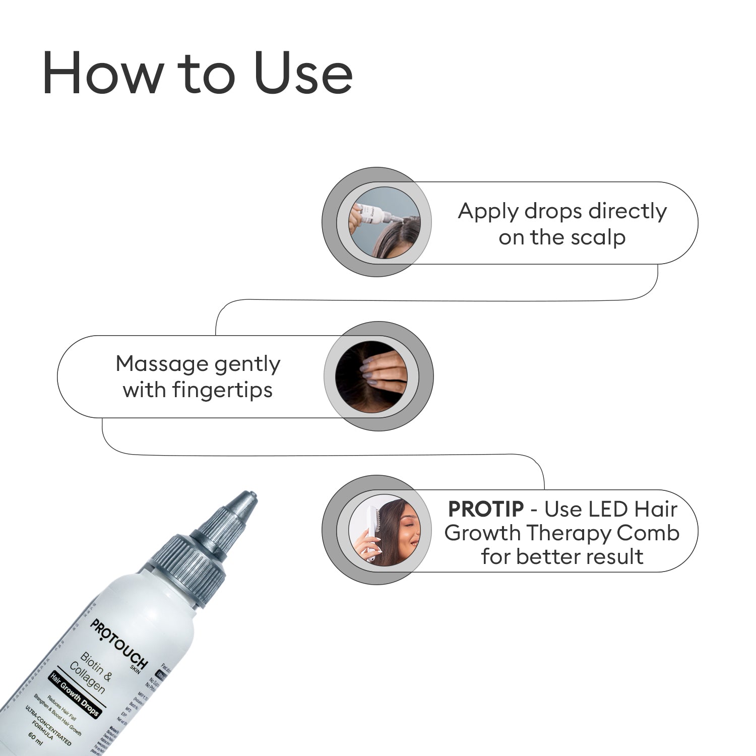 Complete Hair Growth Combo | LED Comb & Hair Growth Drops