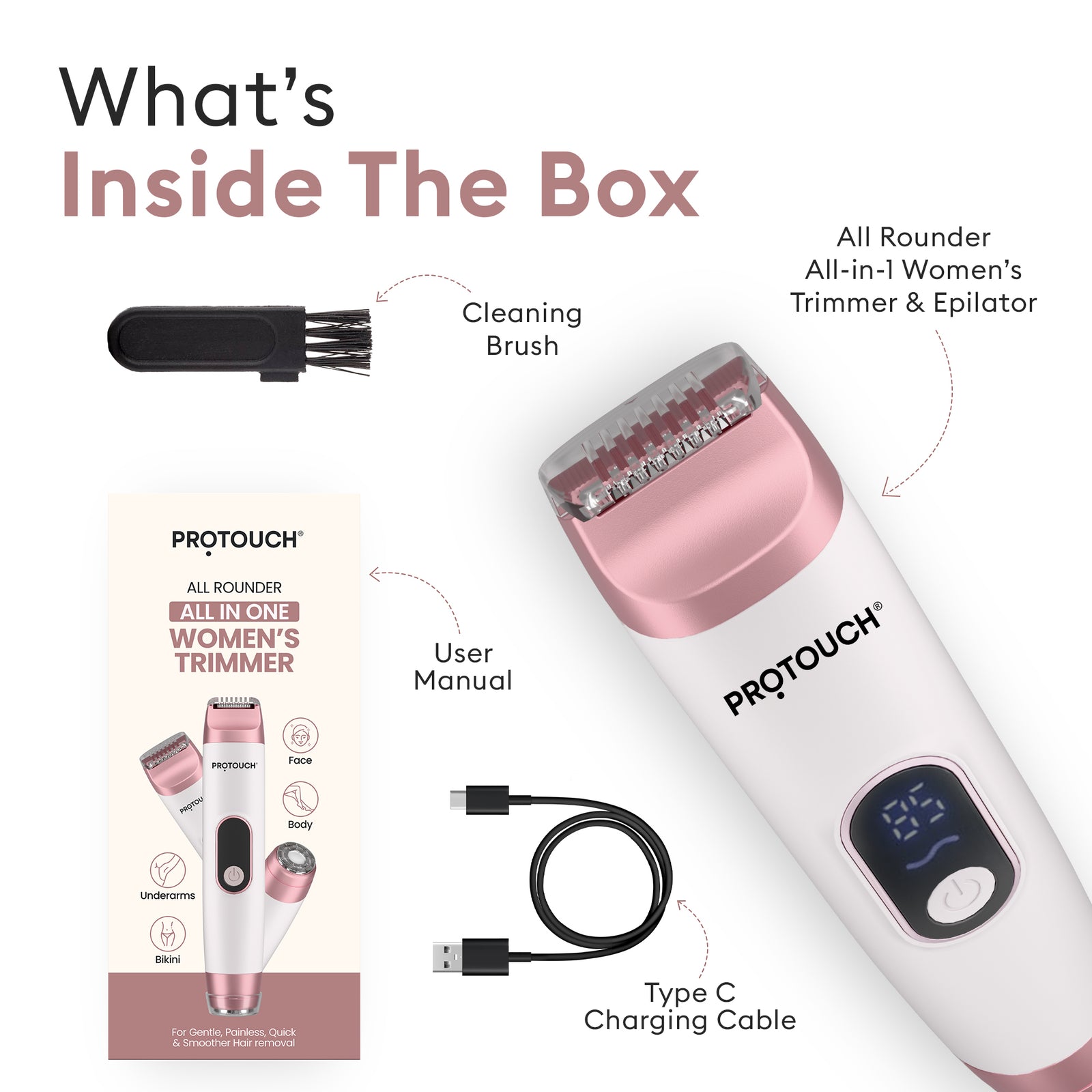 All Rounder All-in-1 Women’s Trimmer & Epilator