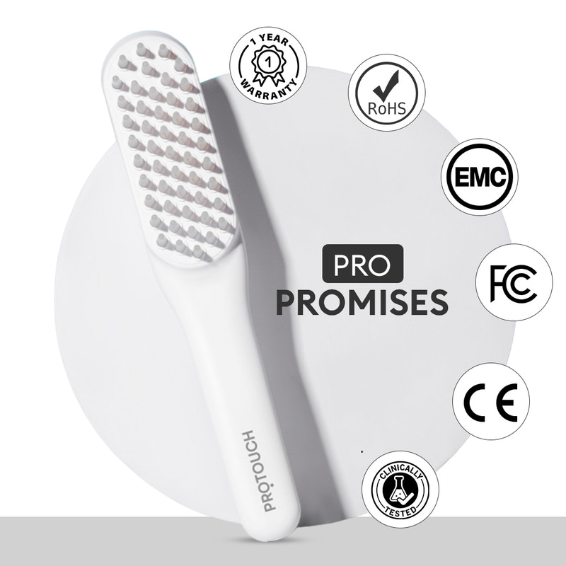 LED Hair Growth Therapy Comb | Vibrating Scalp Massage Comb with LED lights