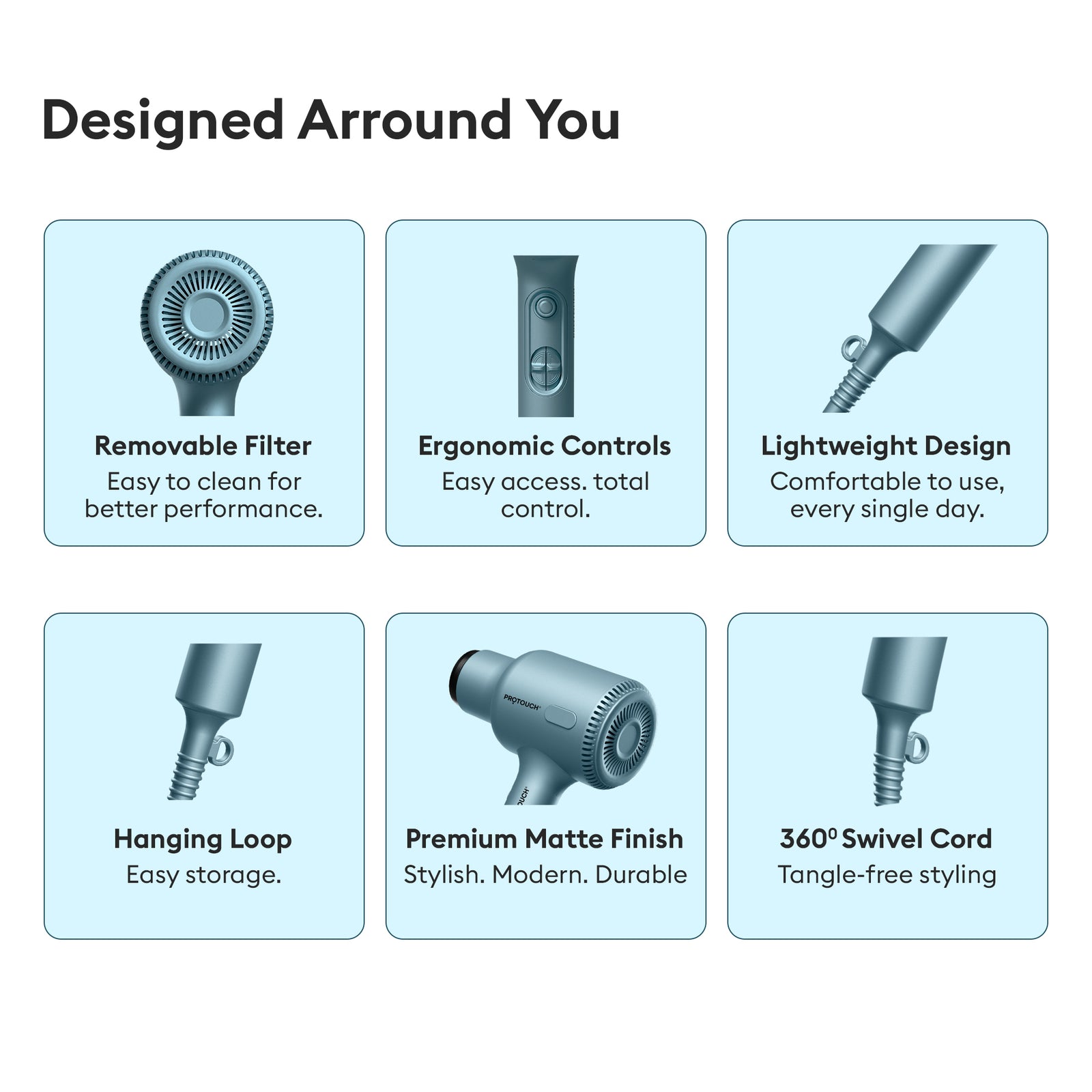 PROTOUCH AirZ 3-in-1 Power Hair Dryer