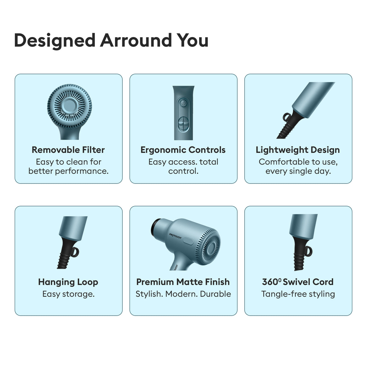 PROTOUCH AirZ 3-in-1 Power Hair Dryer
