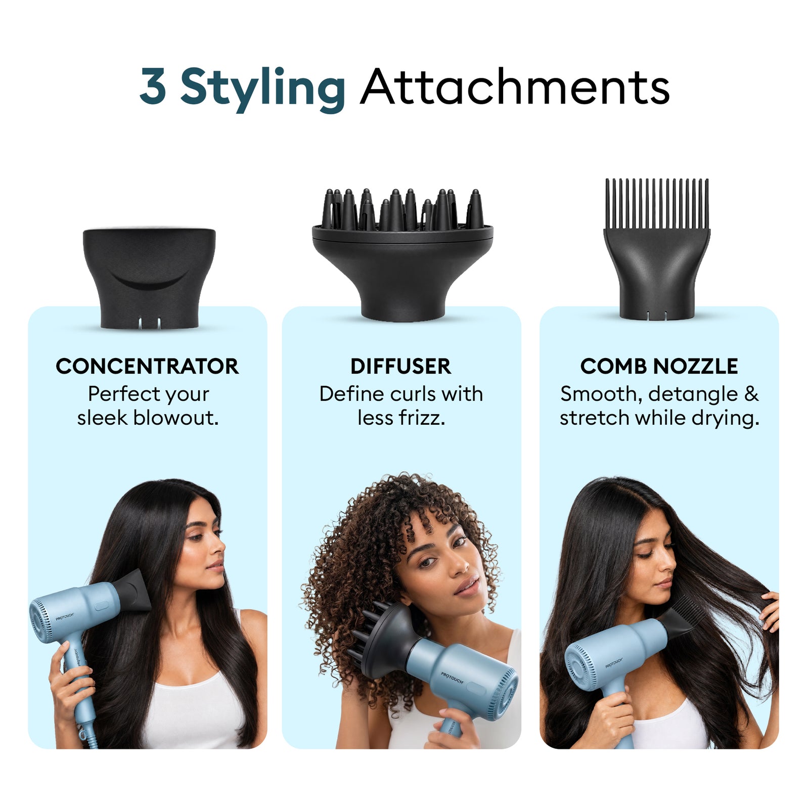 PROTOUCH AirZ 3-in-1 Power Hair Dryer