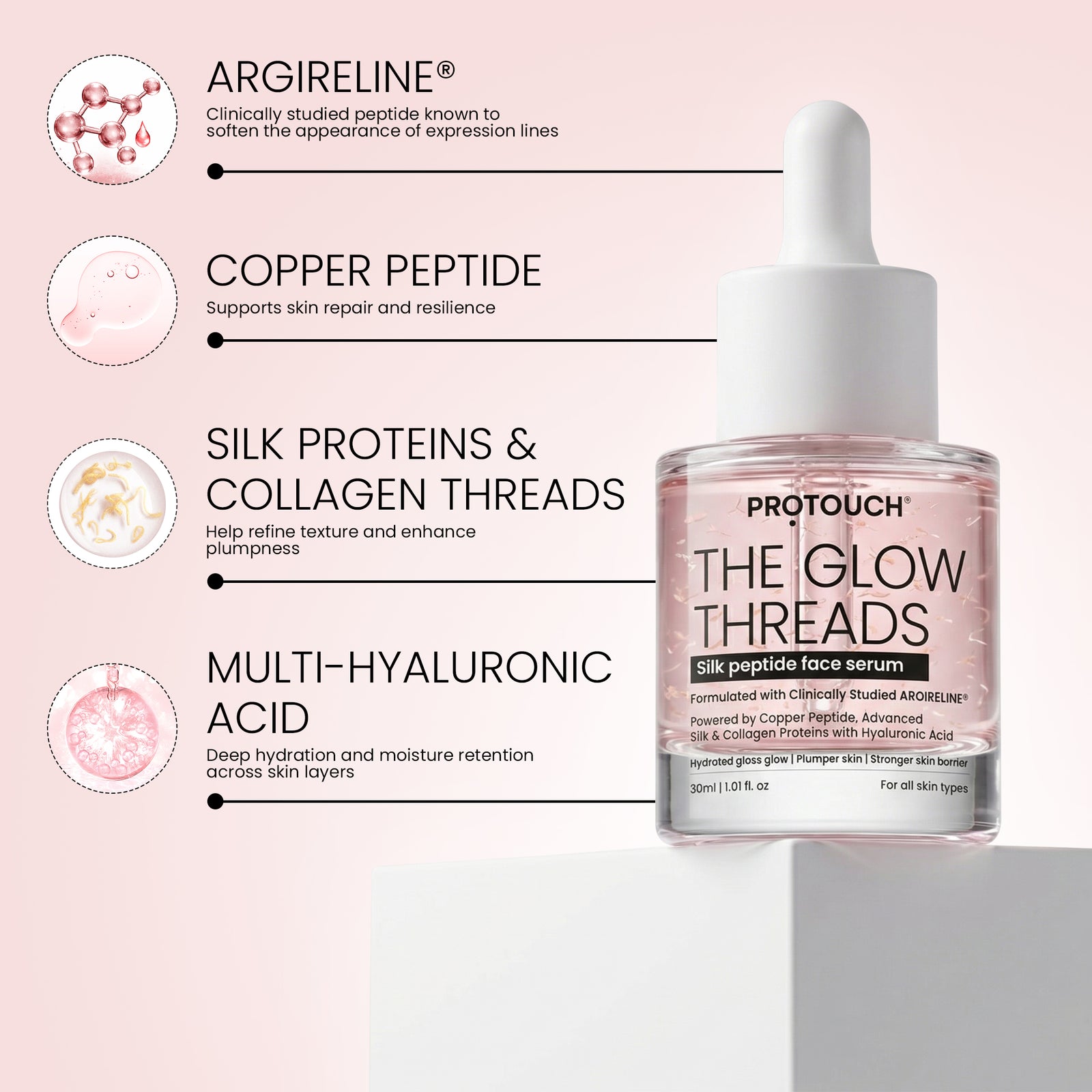 The Sculpt & Glow Kit: Glow Pro 4-in-1 Facial Toning Device + Glow Threads Serum (30ml)