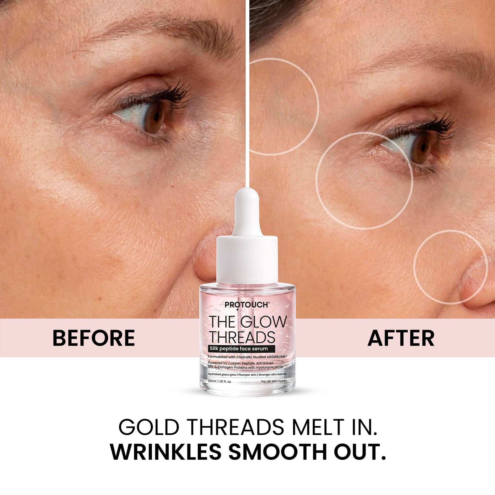 The Glow Threads: Silk Peptide Face Serum (30ml)