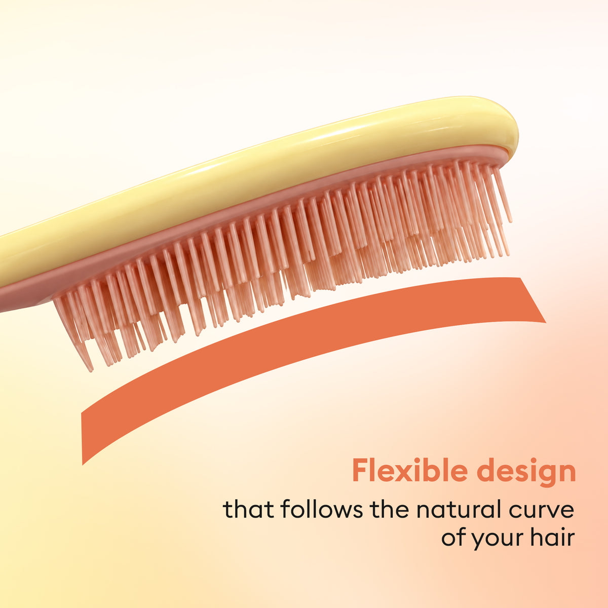 Toolie Detangler Hair Brush | Dual-Length Flexible Bristles for Wet & Dry Hair