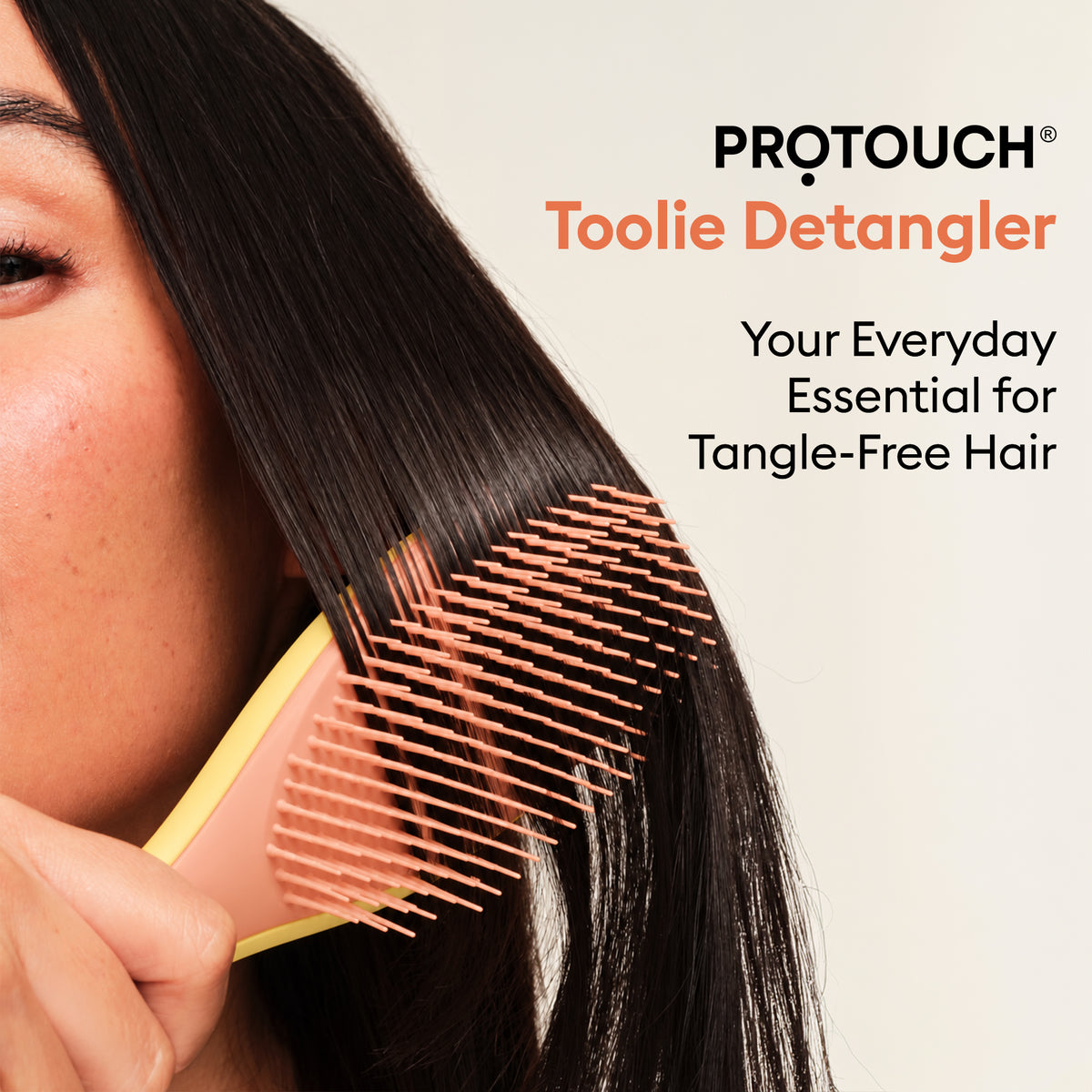 Toolie Detangler Hair Brush | Dual-Length Flexible Bristles for Wet & Dry Hair