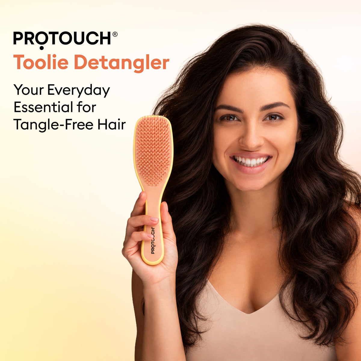 Toolie Detangler Hair Brush | Dual-Length Flexible Bristles for Wet & Dry Hair