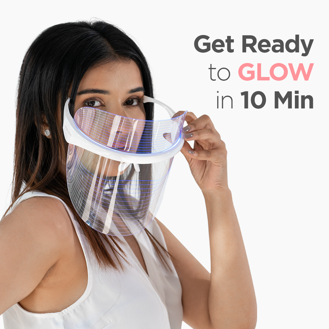 3-in-1 LED Light Therapy Face Mask | Dark Spots, Acne & Anti-Aging Care