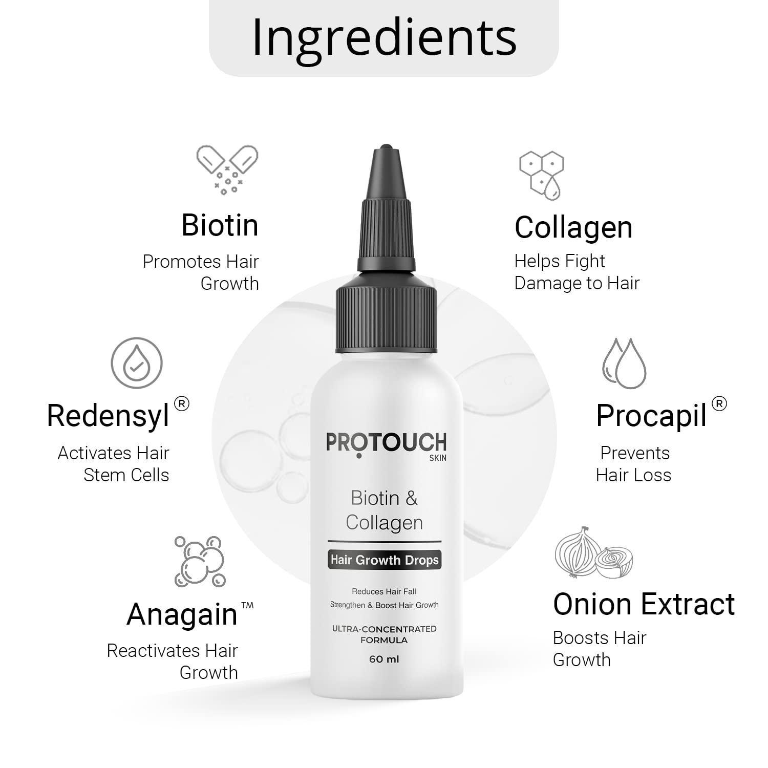 Pro-Essentials Hair + Face Combo | Hair Growth Drops & Power Glow Face Drops