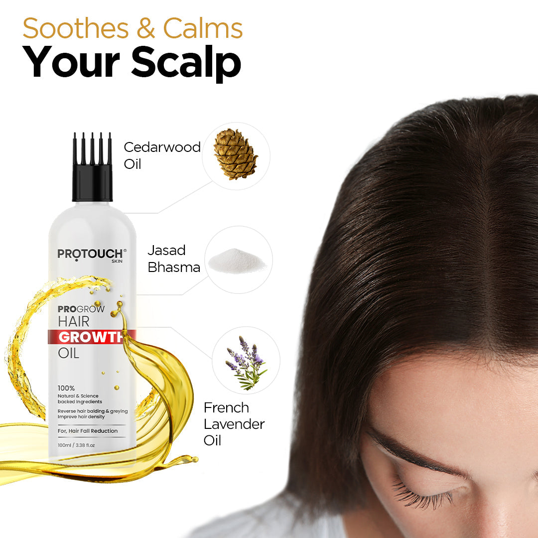 Pro-Grow Hair Growth Oil (Pack Of 2) | Goodness of 21 Cold-pressed Herbal Oils in one