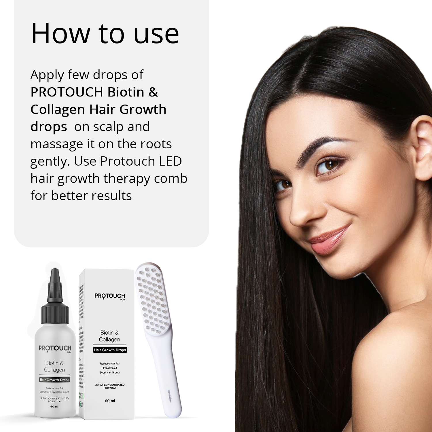 Hair Growth Experts Trio | Ultra concentrated serum, Cold pressed oils & LED Therapy Comb