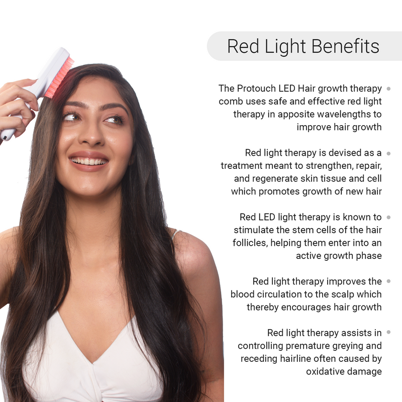 LED Hair Growth Booster combo | LED Comb & Hair Growth Oil