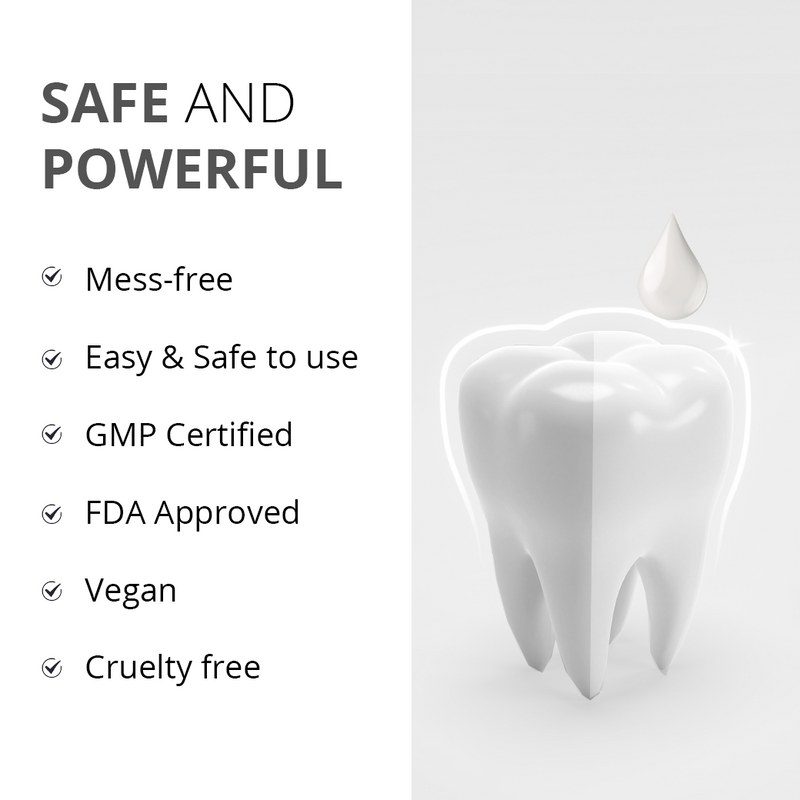 Pearl White Drops | Enamel Safe Teeth Whitening Gel with Pen Applicator