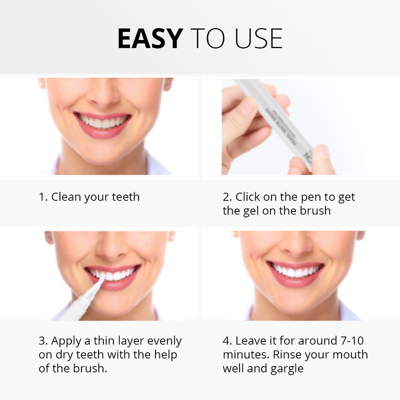 Pearl White Drops | Enamel Safe Teeth Whitening Gel with Pen Applicator