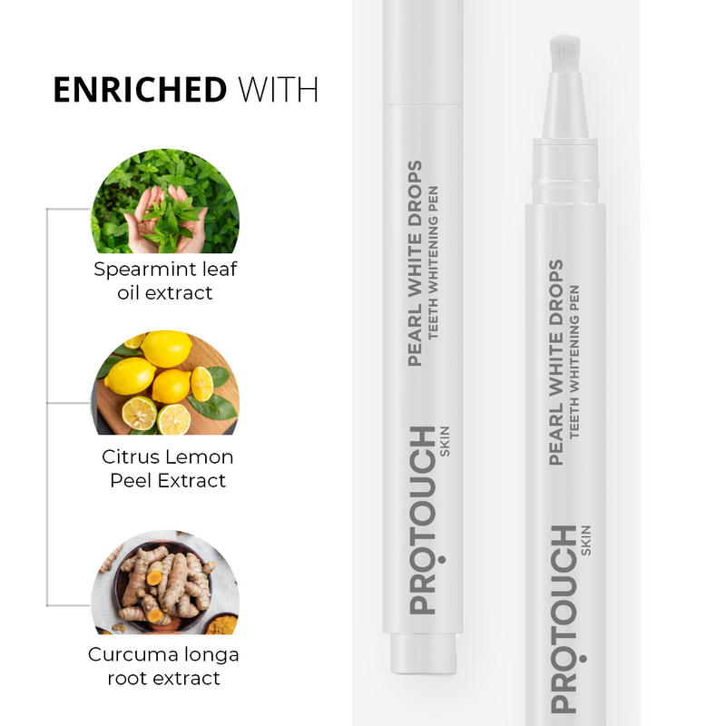 Pearl White Drops | Enamel Safe Teeth Whitening Gel with Pen Applicator