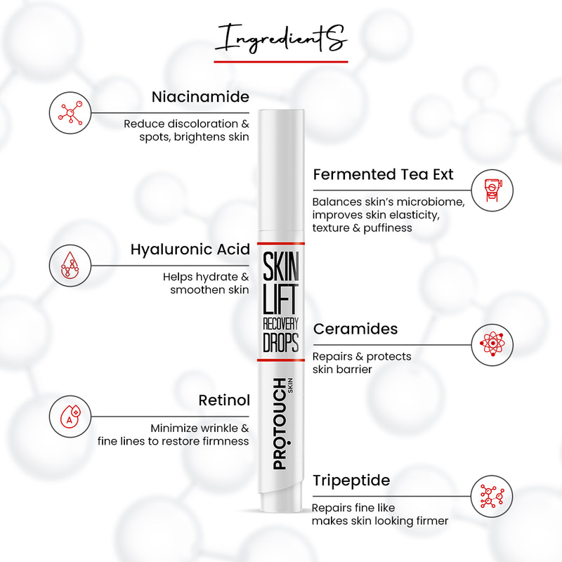 Skin Lift Combo | Skin Lift Recovery Drops & LED Face Massager For Youthful Skin