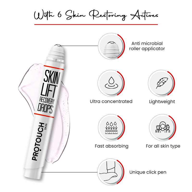 Skin Lift Combo | Skin Lift Recovery Drops & LED Face Massager For Youthful Skin
