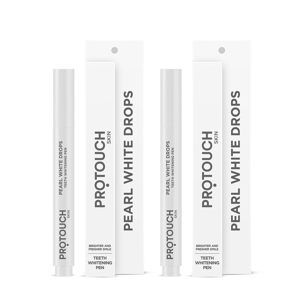 Pearl White Drops Teeth Whitening Pen Pack Of 2 Protouch Skin