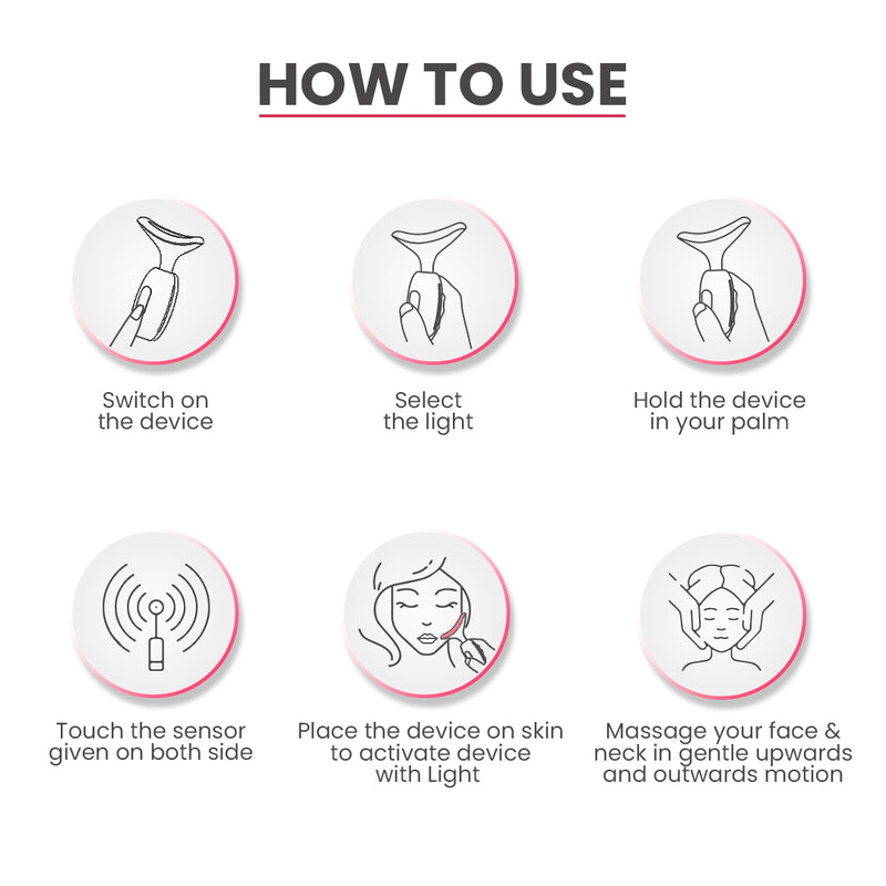 Skin Lift Combo | Skin Lift Recovery Drops & LED Face Massager For Youthful Skin