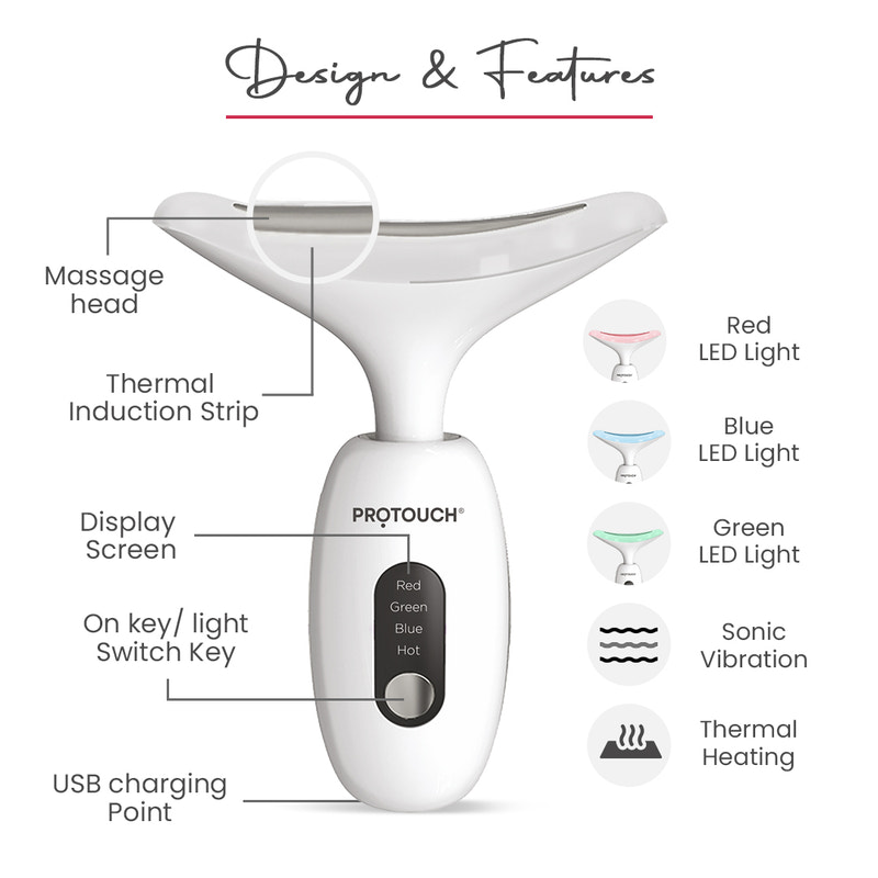 Skin Lift Device | LED Powered Face Massager For Facial At Home