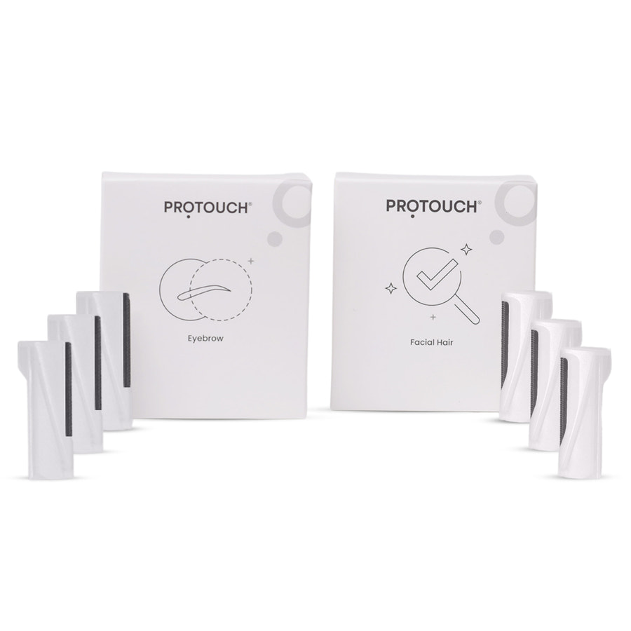Facial Hair Removal & Eyebrow Trimming Attachments Combo - Set of 3 Tips | (Replacement Tips for our Dermaplaning Device)