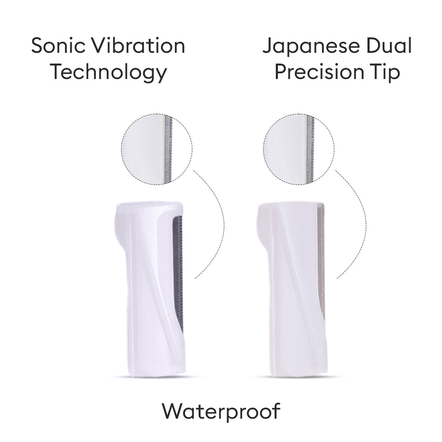 Facial Hair Removal & Eyebrow Trimming Attachments Combo - Set of 3 Tips | (Replacement Tips for our Dermaplaning Device)