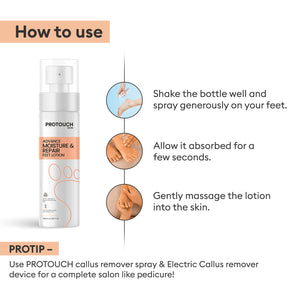 Pro Pedicure Combo | Callus Remover Spray | Feet Lotion