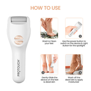 Bliss Pedicure Combo | Callus Remover Device | Callus Remover Spray | Feet Lotion