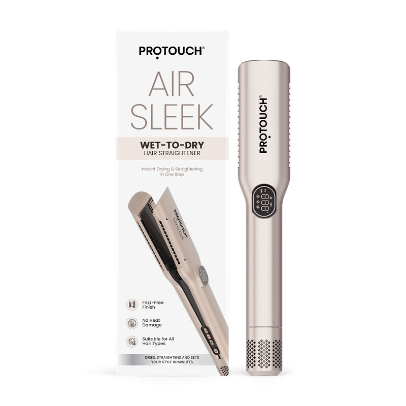 Protouch Air Sleek 2-in-1 Hair Straightener, Instant Drying, Smooth St